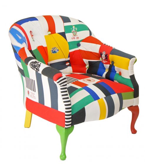 football shirt chair